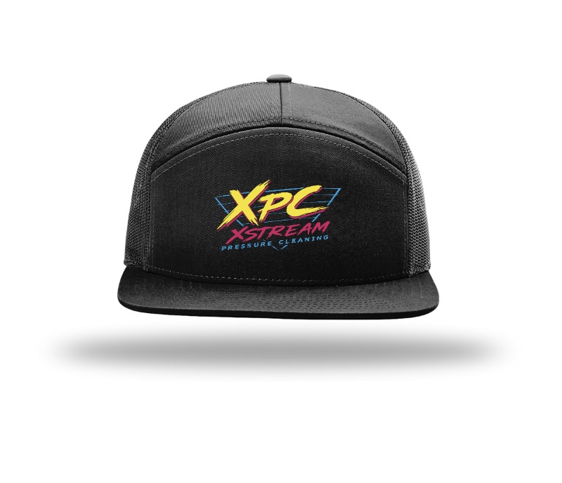 Black Retro Hat — Front